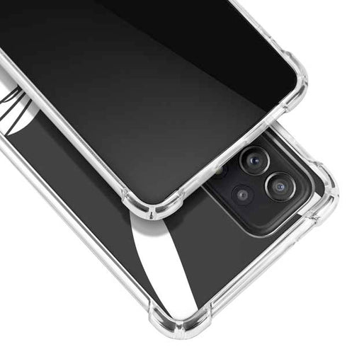 Looney Tunes Bugs Bunny Plain Black and White Galaxy A72 5G Clear Case